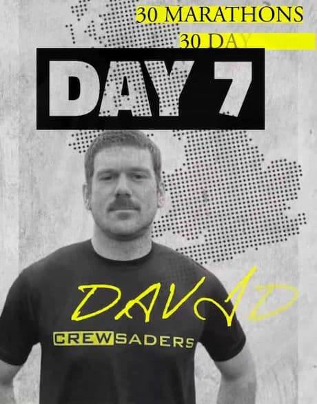 Day 7 - David Walmsley 30 Marathons in 30 Days for mental health